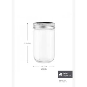 Karaca X Refika'dan 650 ML Boyunsuz Kavanoz