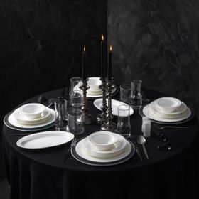 Karaca x Sarıyer Design Vortex Fine Pearl 28 Parça 6 Kişilik Yemek Takımı