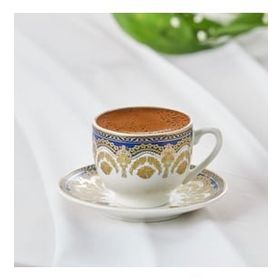 Karaca Zen Mavi 6 Kişilik 90 ml Kahve Fincan Takımı