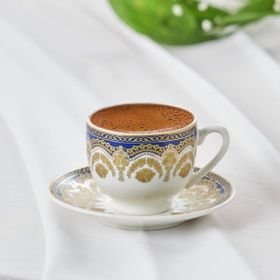 Karaca Zen Mavi 6 Kişilik 90 ml Kahve Fincan Takımı