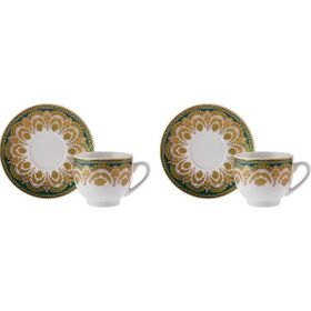 Karaca Zen Yeşil 2 Kişilik 180 ml Çay Fincan Takımı