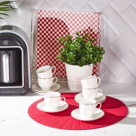 Karaca Zoya 6 Kişilik Kahve Fincanı Takımı