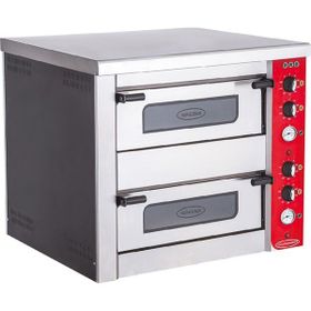 Karacasan Elektrikli Çift Katlı 8 Pizza Fırını