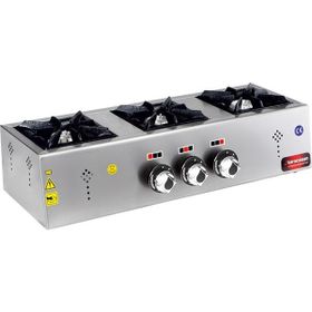 Karacasan Endüstriyel Doğalgazlı Üçlü 3 Gözlü Mini Set Üstü Ocak