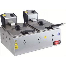Karacasan KRCS-EFE88 Endüstriyel 5000 W Çiftli 8+8 L Elektrikli Fritöz