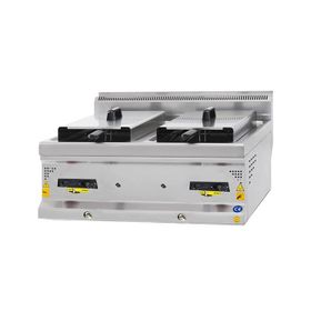Karacasan KRCS-SFG870 Endüstriyel 700 Seri Set Üstü Çiftli Lpg Tüplü Fritöz