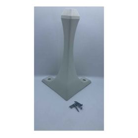 Karakoç Lükens 28x16x16 cm Beyaz Plastik Puf Sehpa Ayağı