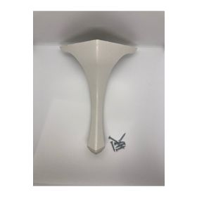 Karakoç Lükens 28x16x16 cm Beyaz Plastik Puf Sehpa Ayağı