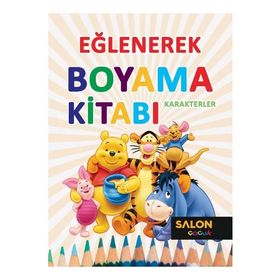 Karakterler Eğlenerek Boyama Kitabı Salon Yayınları