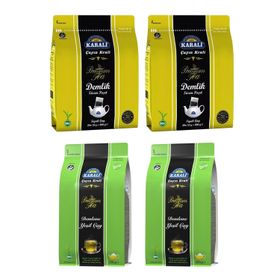 Karali 300 gr Premium Demlik Poşet Çay + 200 gr Demleme Yeşil Çay