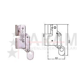Karam KK 02 Paslanmaz Çelik 8 mm 15 Kn Halat Tutucu