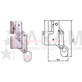 Karam KK 02 Paslanmaz Çelik 8 mm 15 Kn Halat Tutucu