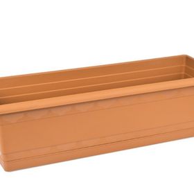 Karasu 514 20x60 cm 2 Adet Toprak Balkon Saksı