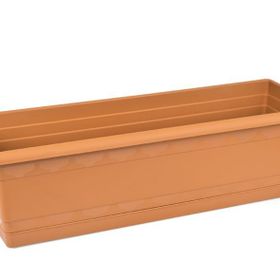Karasu 514 20x60 cm 2 Adet Toprak Balkon Saksı