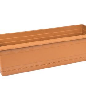 Karasu 514 20x60 cm 2 Adet Toprak Balkon Saksı