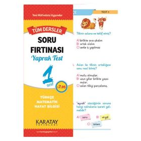 Karatay 1.Sınıf Tüm Dersler Soru Fırtınası Yaprak Test - Kolektif