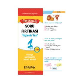 Karatay 1.Sınıf Tüm Dersler Soru Fırtınası Yaprak Test - Kolektif