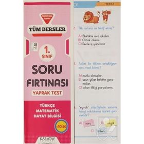 Karatay 1.Sınıf Tüm Dersler Soru Fırtınası Yaprak Test - Kolektif