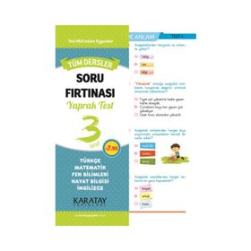 Karatay 3. Sınıf Tüm Dersler Soru Fırtınası Yaprak Test - Kolektif