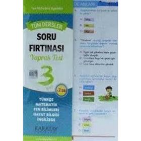 Karatay 3. Sınıf Tüm Dersler Soru Fırtınası Yaprak Test - Kolektif