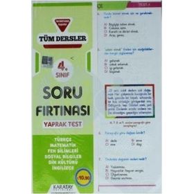 Karatay 4. Sınıf Tüm Dersler Soru Fırtınası Yaprak Test - Kolektif
