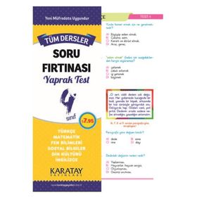 Karatay 4. Sınıf Tüm Dersler Soru Fırtınası Yaprak Test - Kolektif