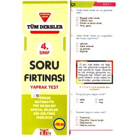 Karatay 4. Sınıf Tüm Dersler Soru Fırtınası Yaprak Test - Kolektif