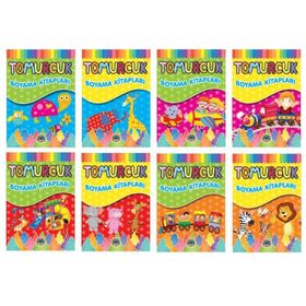 Karatay Akademi Yayınları 8 Kitap Takım Tomurcuk Boyama Kitapları