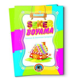 Karatay Şeker Örnekli Renkli 128 Sayfa Boyama Kitabı