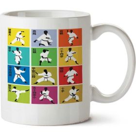 Karate Hareketler Baskılı Kupa