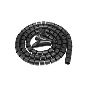 Karbonplast 30 mm Spiral Siyah 1 m Kablo Koruyucu ve Düzenleyici