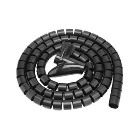 Karbonplast 30 mm Spiral Siyah 1 m Kablo Koruyucu ve Düzenleyici