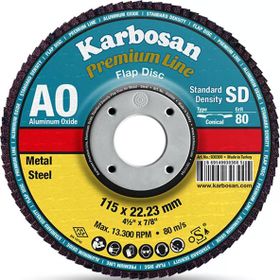 Karbosan 115 mm 120 Alüminyum Oksit Flap Disk Zımpara
