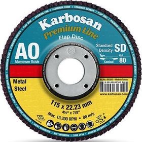 Karbosan 115 mm 60 Alüminyum Oksit Flap Disk Zımpara