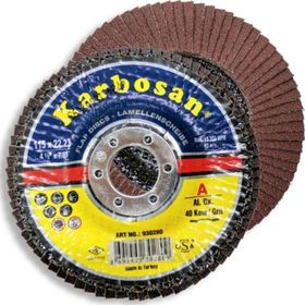 Karbosan 115 mm 60 Kum AO 10 Adet Flap Disk