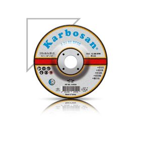 Karbosan 115x6.4x22.23 910550 A 24 Rs BF80 Bombeli Metal Taşlama Taşı