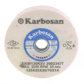 Karbosan 125 x 25 x 20 - 70 x 14 Hızar Makinesi İçi Çukur Bileme - Zımpara Taşı