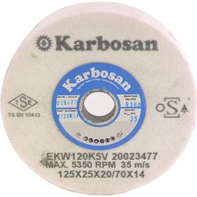 Karbosan 125 x 25 x 20 - 70 x 14 Hızar Makinesi İçi Çukur Bileme - Zımpara Taşı