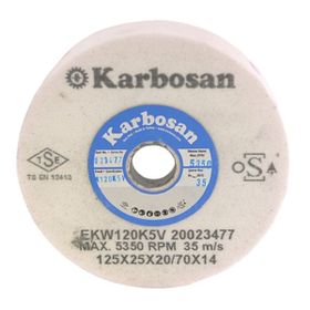 Karbosan 125 x 25 x 20 - 70 x 14 Hızar Makinesi İçi Çukur Bileme - Zımpara Taşı