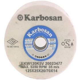 Karbosan 125 x 25 x 20 - 70 x 14 Hızar Makinesi İçi Çukur Bileme - Zımpara Taşı