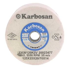 Karbosan 125 x 25 x 20 - 70 x 14 Hızar Makinesi İçi Çukur Bileme - Zımpara Taşı