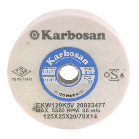 Karbosan 125 x 25 x 20 - 70 x 14 Hızar Makinesi İçi Çukur Bileme - Zımpara Taşı