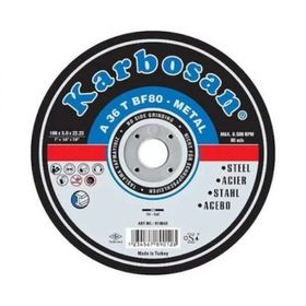 Karbosan 180 mm Metal Kesici Taşlama Disk