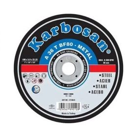 Karbosan 180 mm Metal Kesici Taşlama Disk