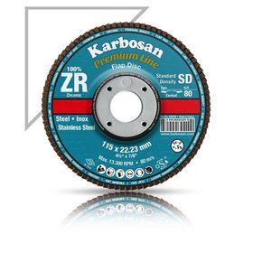 Karbosan 180x22.23 60 Kum Flap Disk