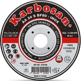 Karbosan 230x1.9x22.23 mm 910430 AA 36 R BF80 INOX Paslanmaz Çelik İnce Kesme Diski