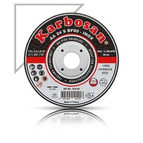 Karbosan 25 Adet 115 mm Inox Metal Kesici