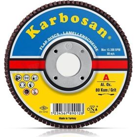 Karbosan 80 Kum 115X22 10'lu Paket Flap Disk Zımpara