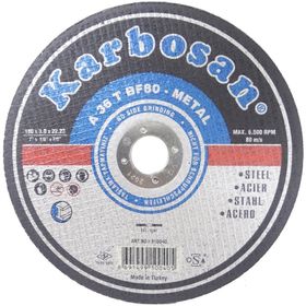 Karbosan 910040 A 36 T Bf80 180x3.0x22.23 mm Metal Kesme Diski