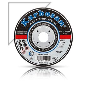 Karbosan 910040 Metal 180x3x22.23 mm Kesici Disk